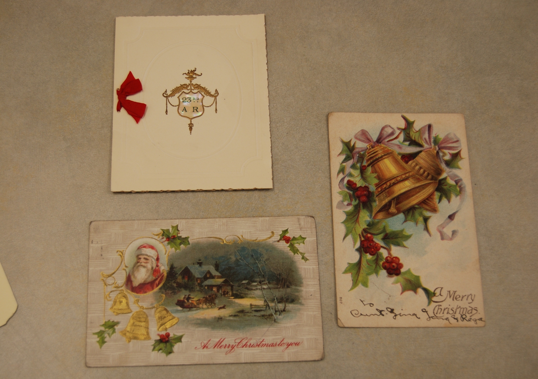 Turn of the century Christmas cards.