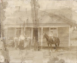 The Mansfields in Samaria, Idaho, 1913.